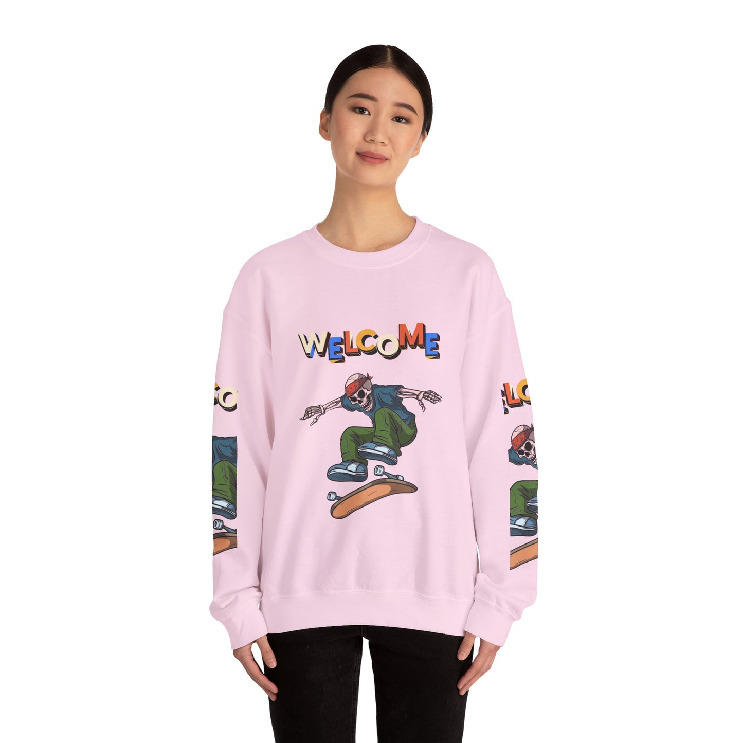 Welcome Skaters Customized Unisex Heavy Blend™ Crewneck Sweatshirt