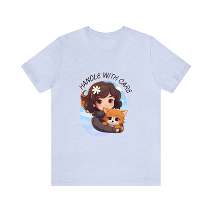 Handle With Care Customized Unisex Jersey Short Sleeve Tee