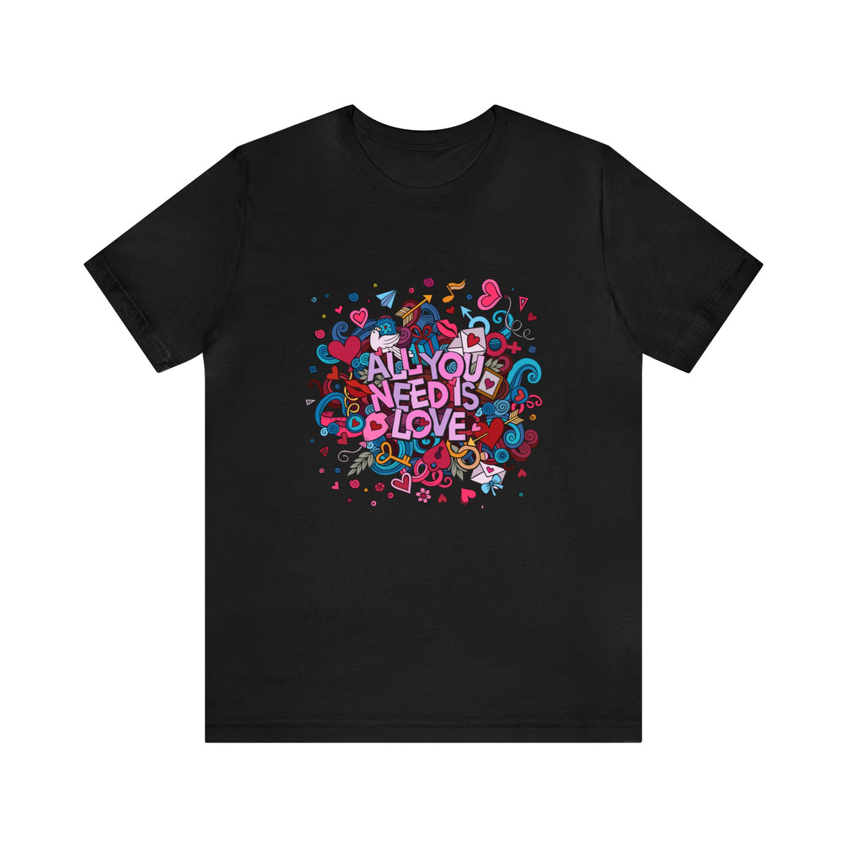 All You Need is Love Customized Unisex Jersey Short Sleeve Tee