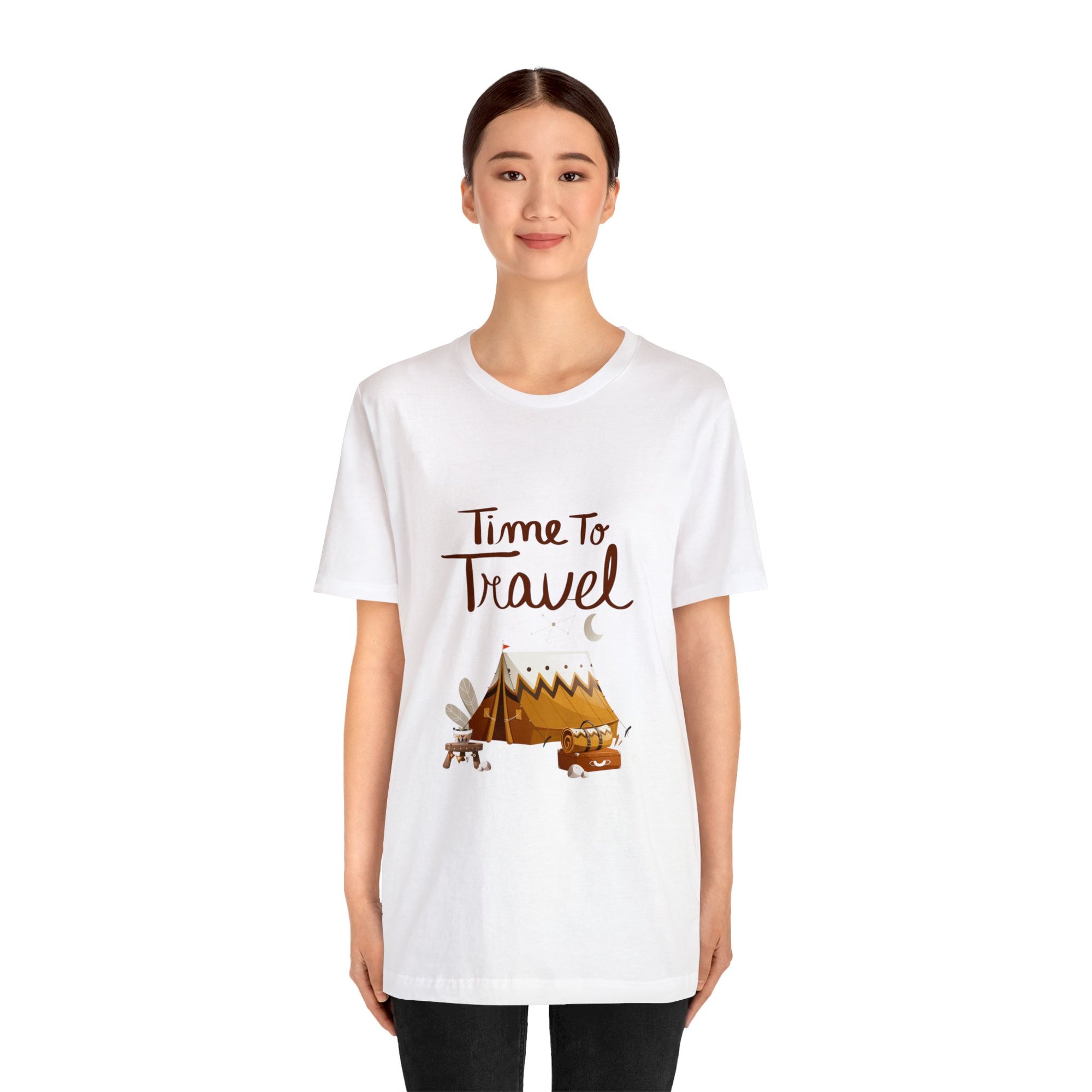 Time To Travel Customized Unisex Jersey Short Sleeve Tee