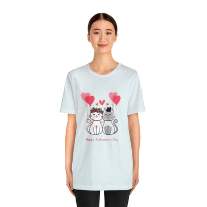 Happy Valentine's Day Customized Unisex Jersey Short Sleeve Tee