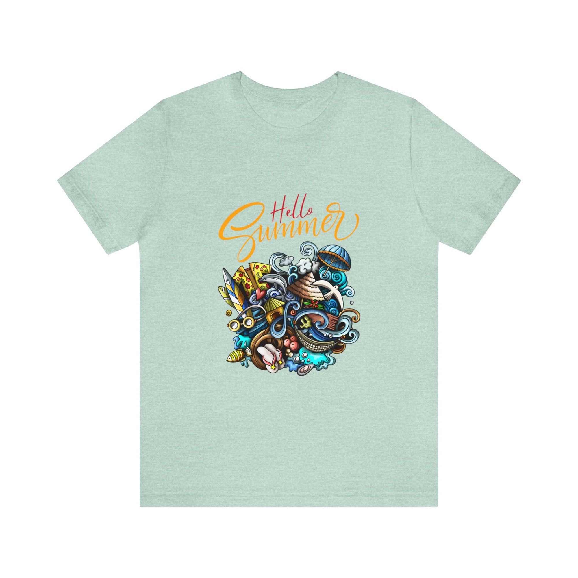Hello Summer Customized Unisex Jersey Short Sleeve Tee