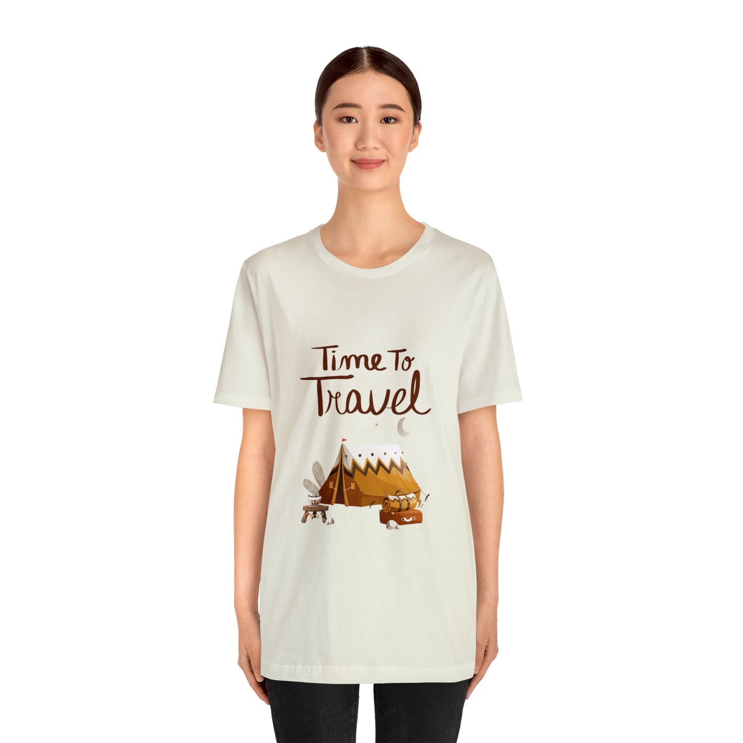 Time To Travel Customized Unisex Jersey Short Sleeve Tee