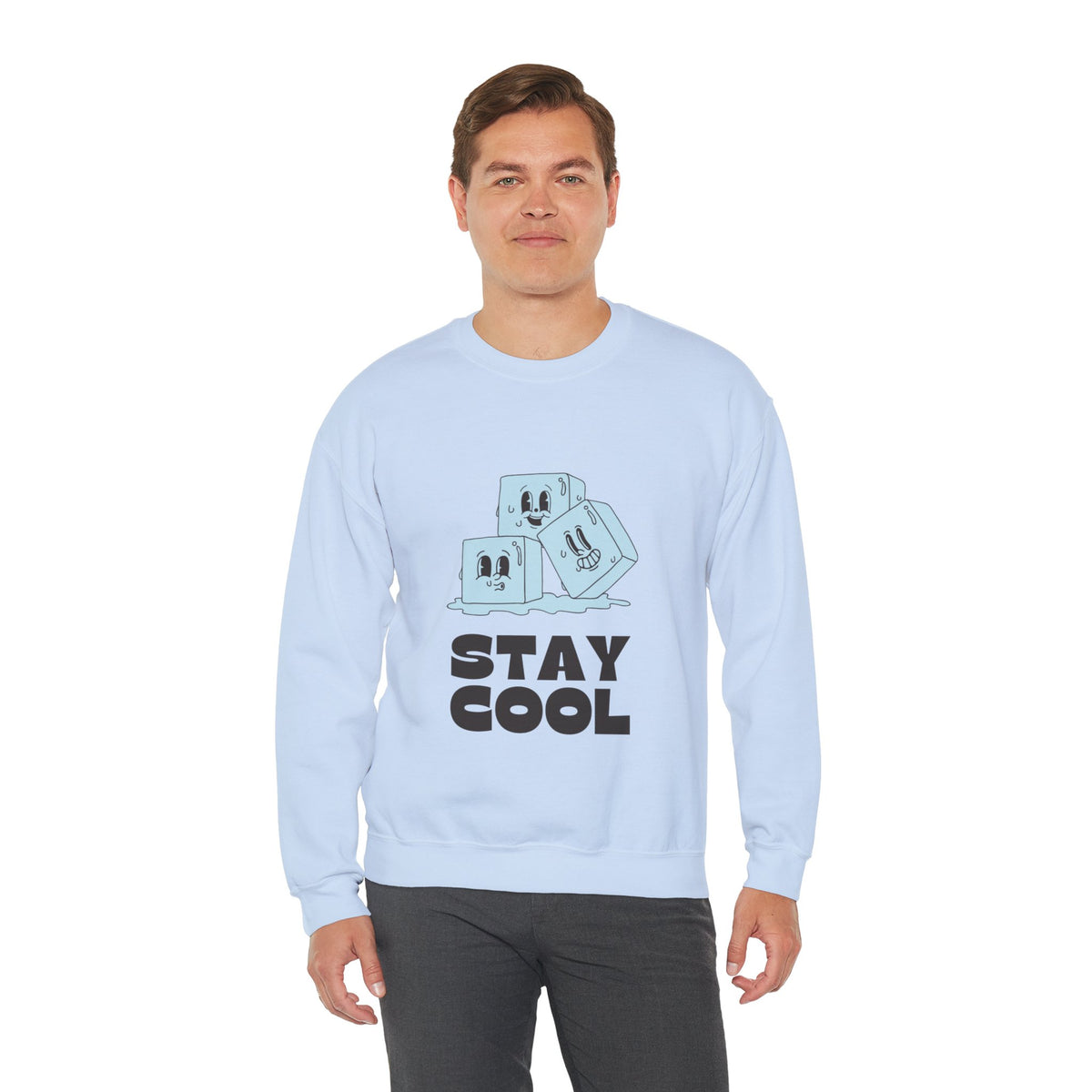Stay Cool Customized Unisex Heavy Blend™ Crewneck Sweatshirt