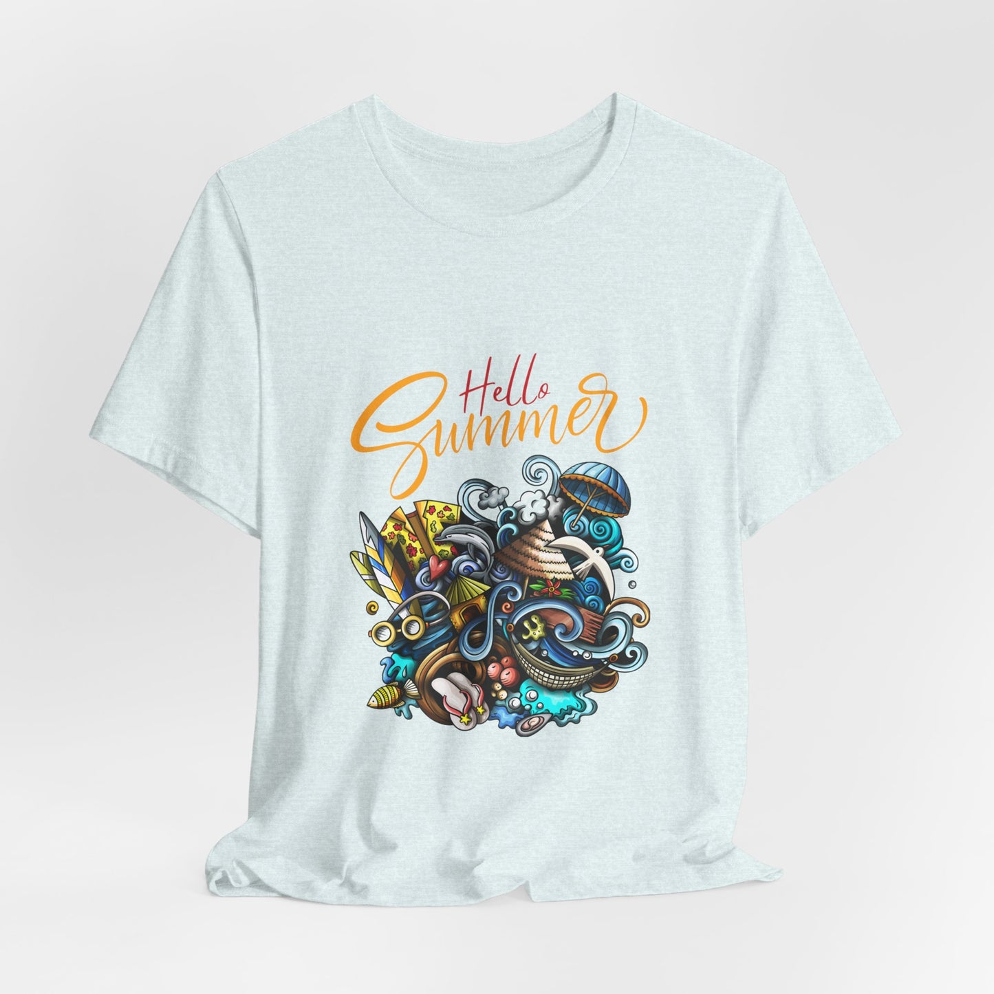 Hello Summer Customized Unisex Jersey Short Sleeve Tee