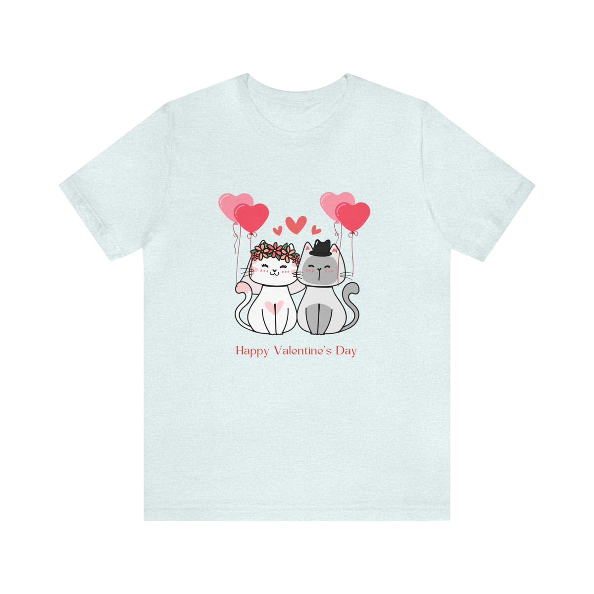 Happy Valentine&#39;s Day Customized Unisex Jersey Short Sleeve Tee