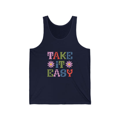 Take it Easy Customized Unisex Jersey Tank