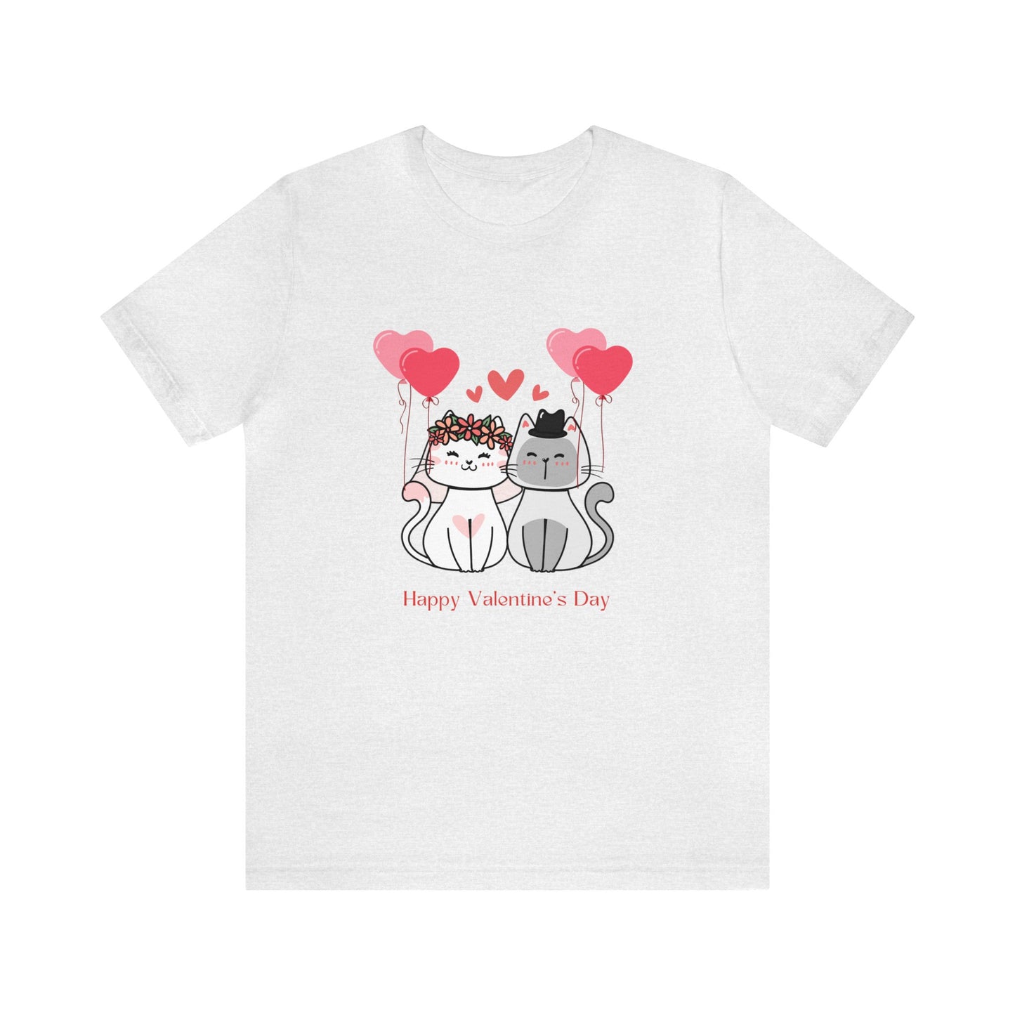 Happy Valentine's Day Customized Unisex Jersey Short Sleeve Tee