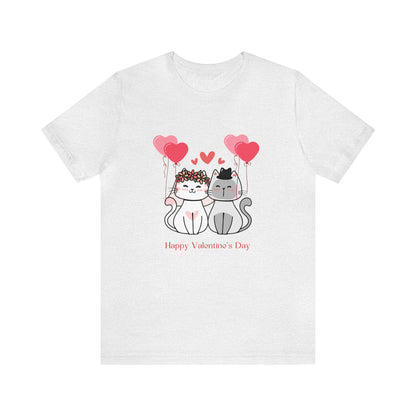 Happy Valentine's Day Customized Unisex Jersey Short Sleeve Tee