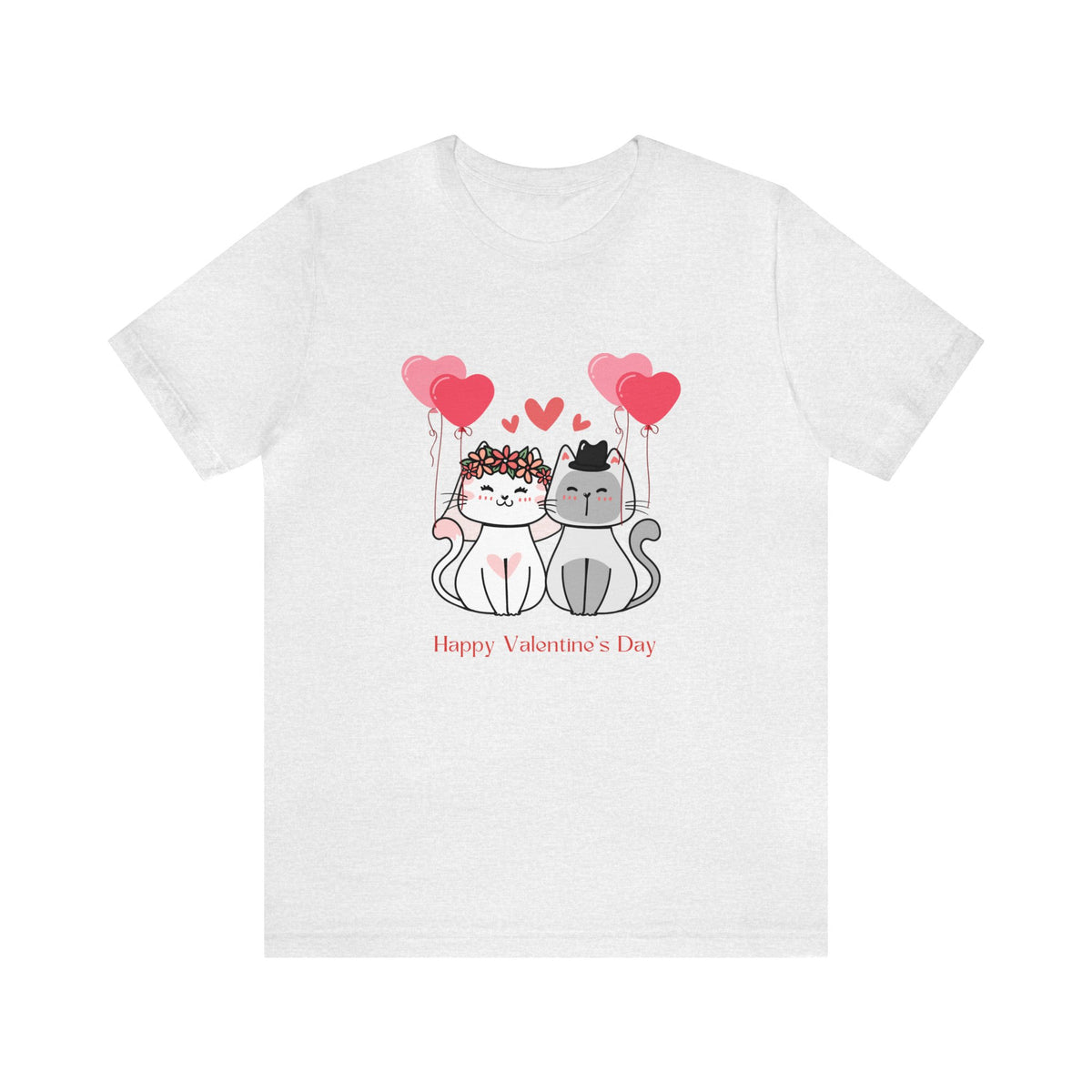 Happy Valentine&#39;s Day Customized Unisex Jersey Short Sleeve Tee
