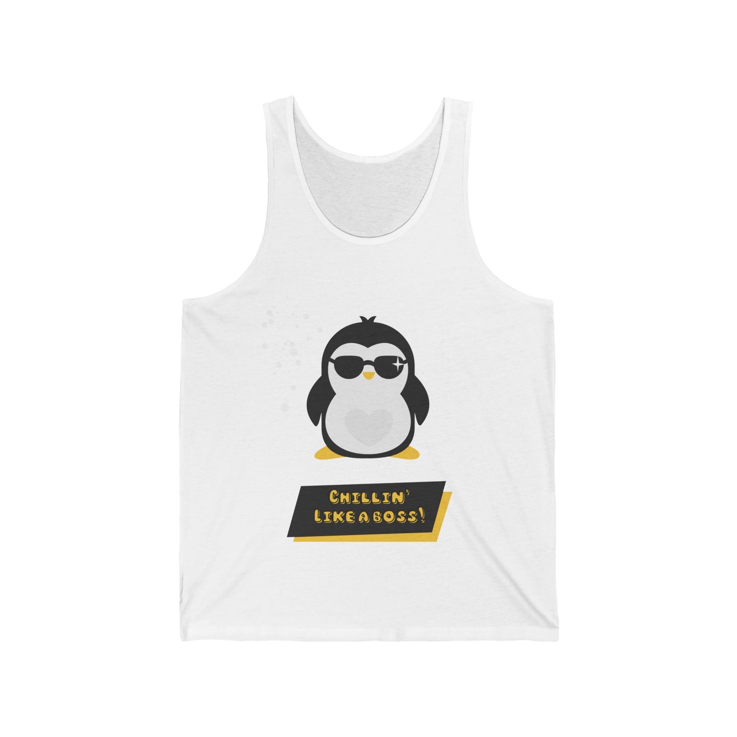 Chilling Like a Boss Customized Unisex Jersey Tank