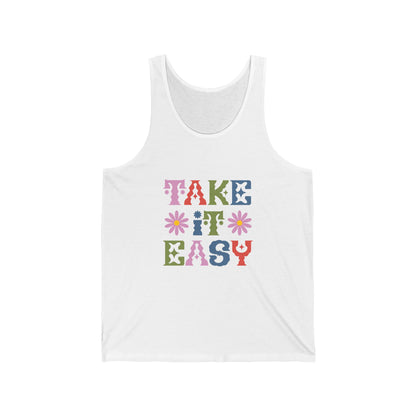 Take it Easy Customized Unisex Jersey Tank