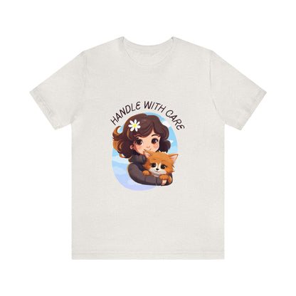 Handle With Care Customized Unisex Jersey Short Sleeve Tee