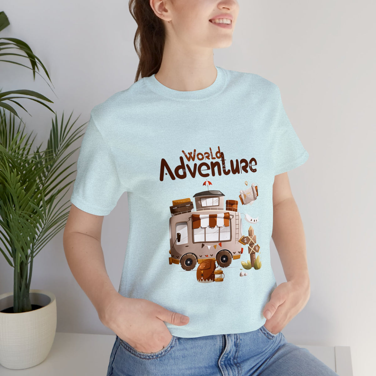 World Adventure Customized Unisex Jersey Short Sleeve Tee