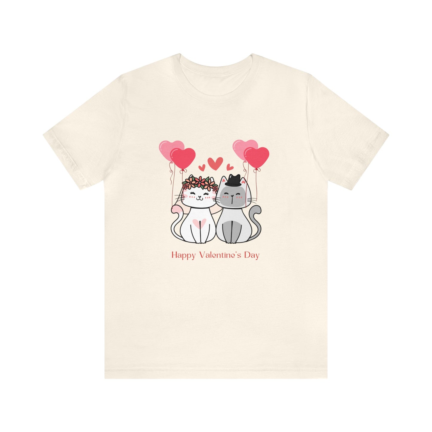 Happy Valentine's Day Customized Unisex Jersey Short Sleeve Tee