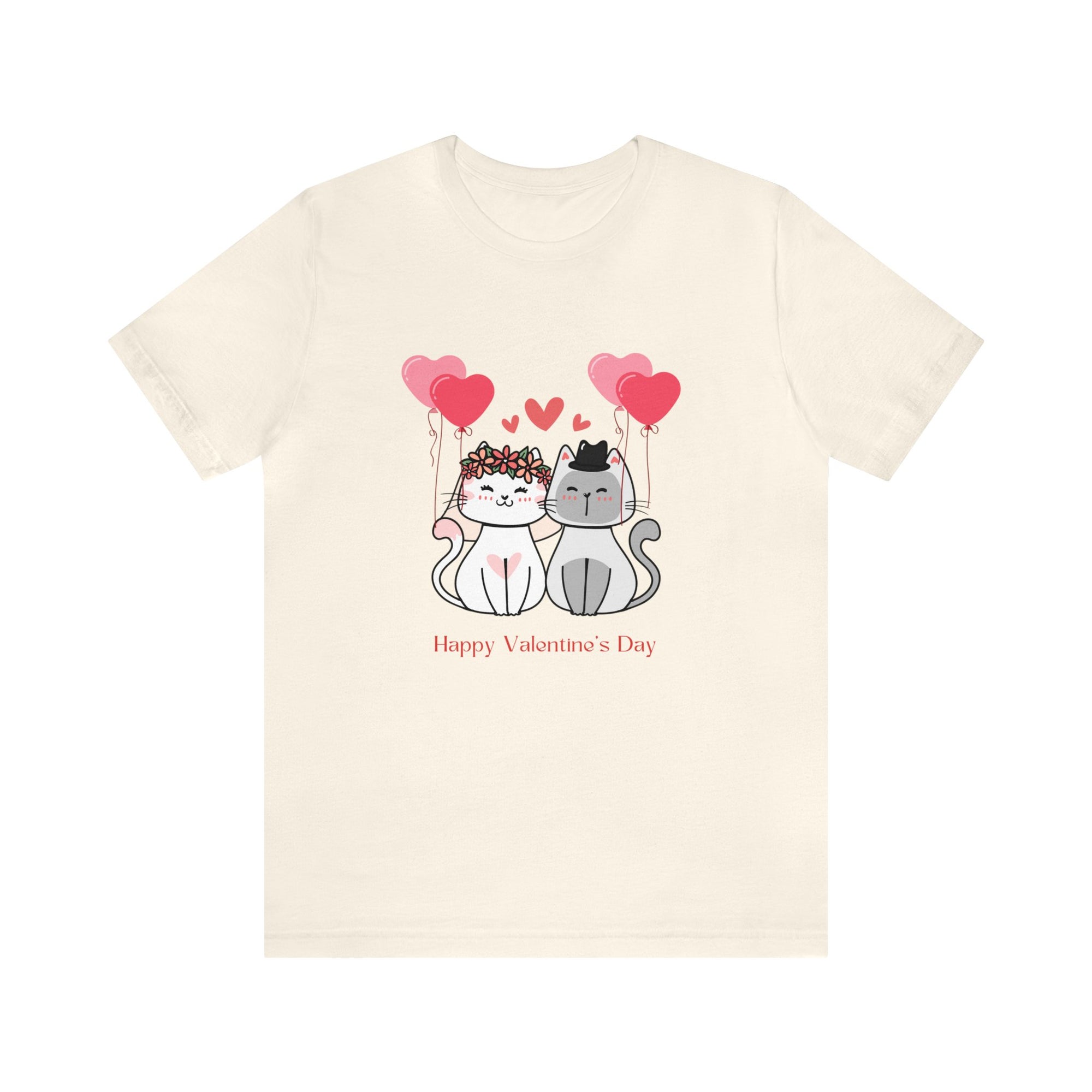 Happy Valentine's Day Customized Unisex Jersey Short Sleeve Tee