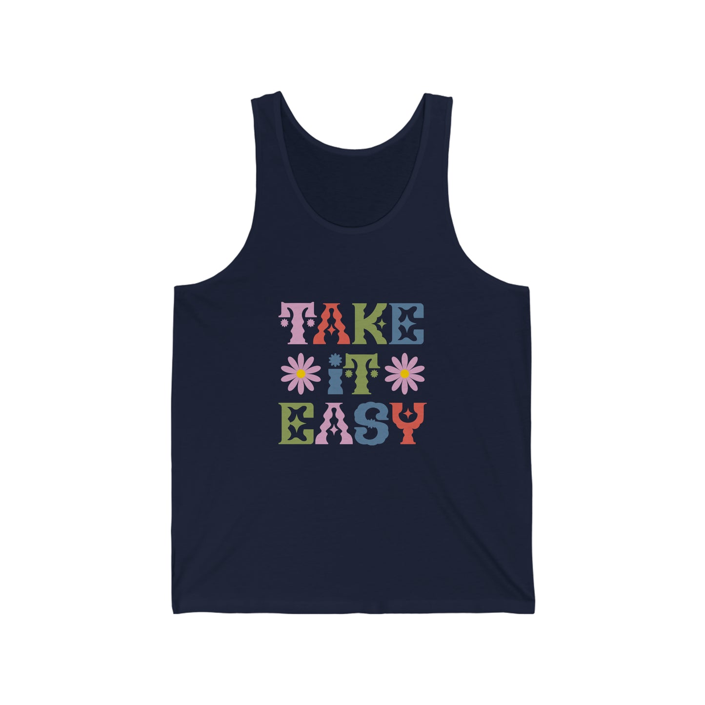 Take it Easy Customized Unisex Jersey Tank