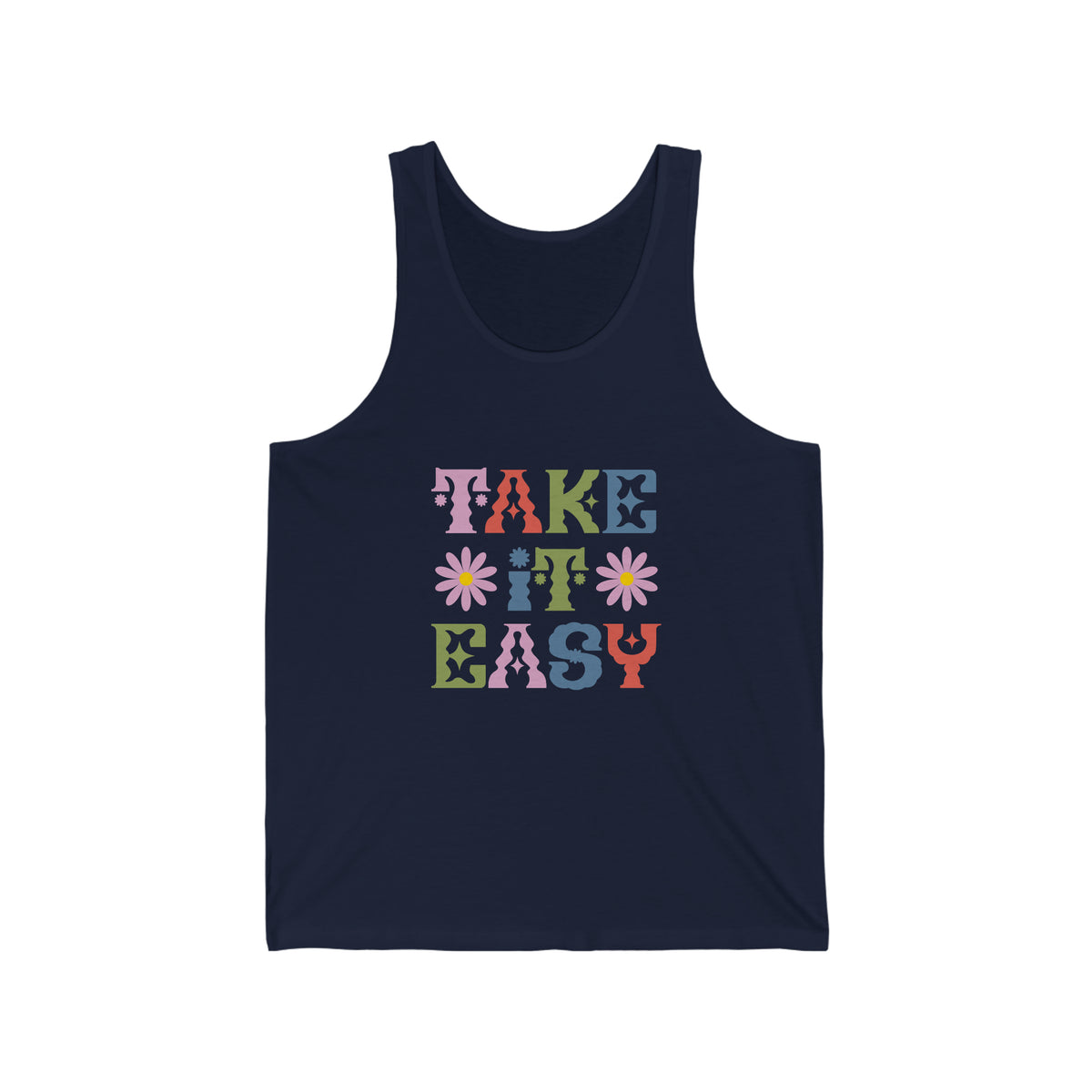 Take it Easy Customized Unisex Jersey Tank