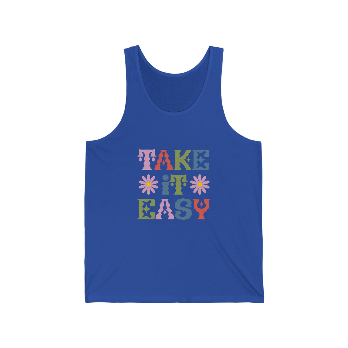 Take it Easy Customized Unisex Jersey Tank