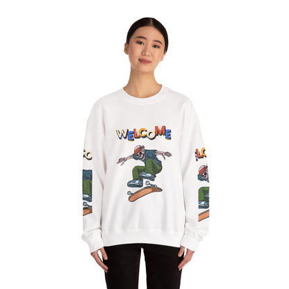 Welcome Skaters Customized Unisex Heavy Blend™ Crewneck Sweatshirt