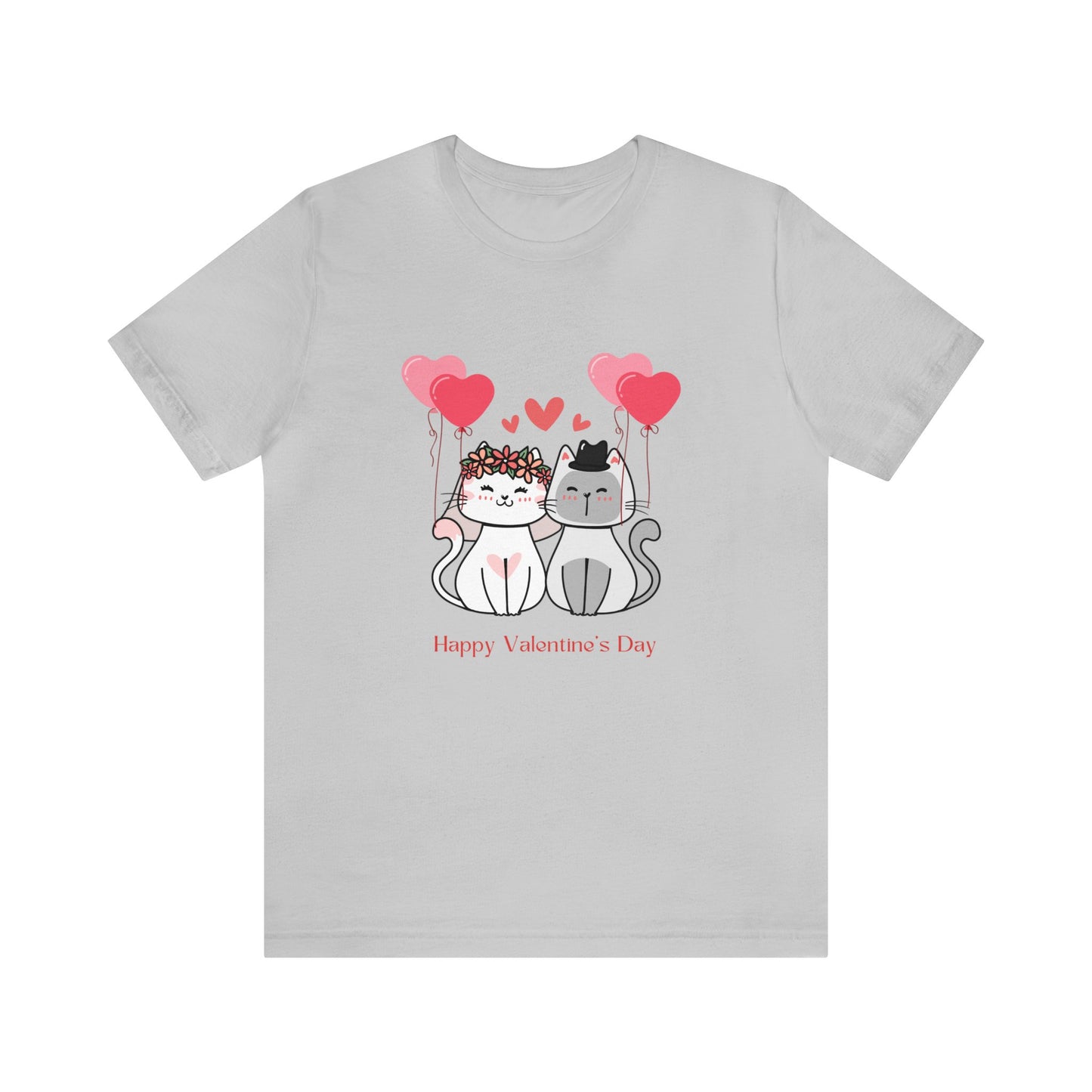 Happy Valentine's Day Customized Unisex Jersey Short Sleeve Tee