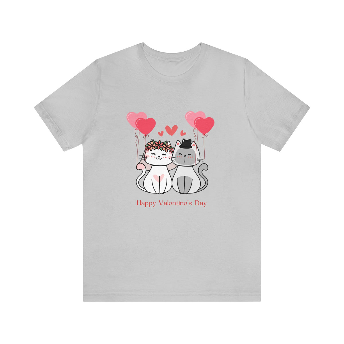 Happy Valentine&#39;s Day Customized Unisex Jersey Short Sleeve Tee