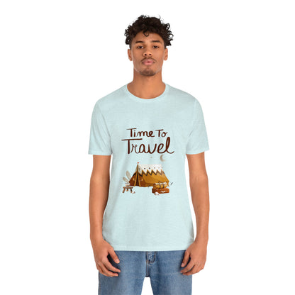 Time To Travel Customized Unisex Jersey Short Sleeve Tee