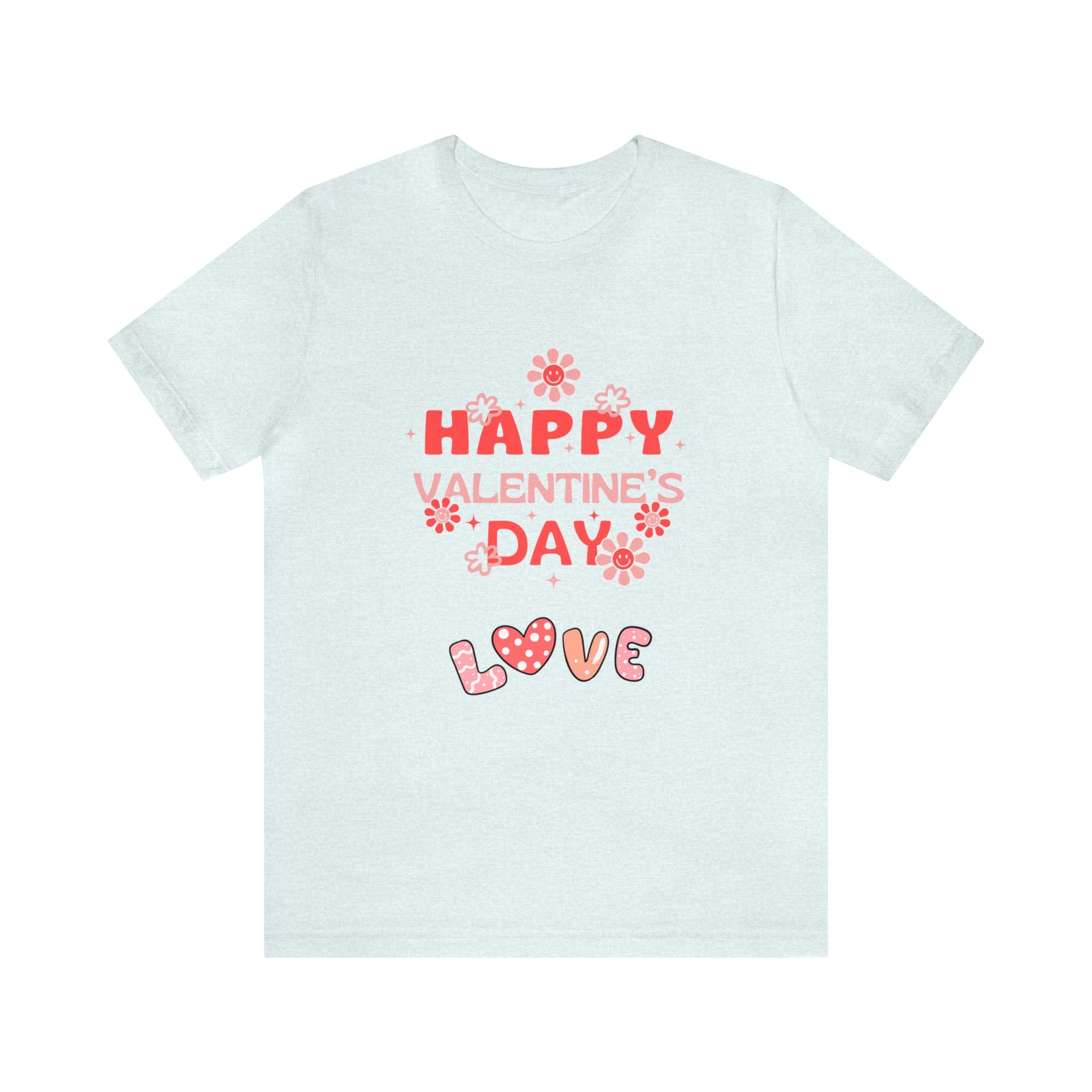 Happy Valentine Day Love Customized Unisex Jersey Short Sleeve Tee
