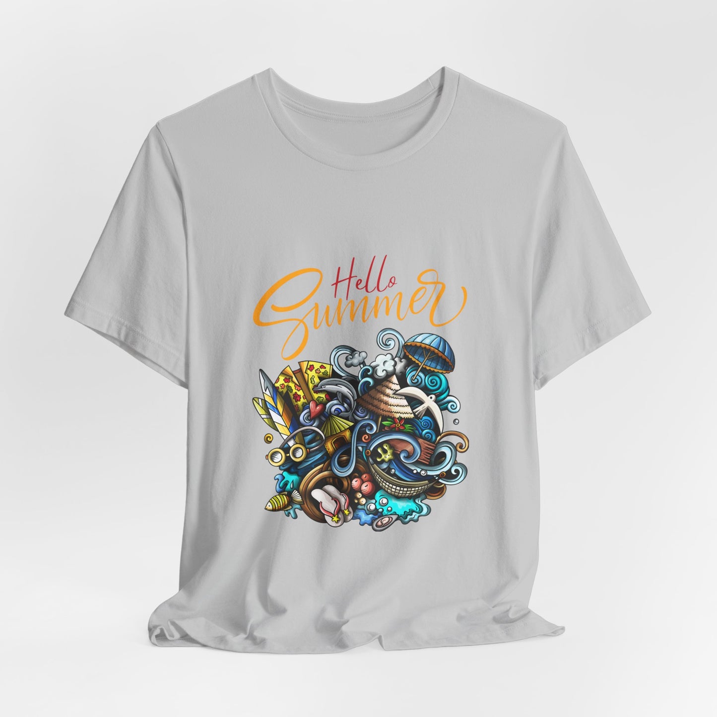 Hello Summer Customized Unisex Jersey Short Sleeve Tee