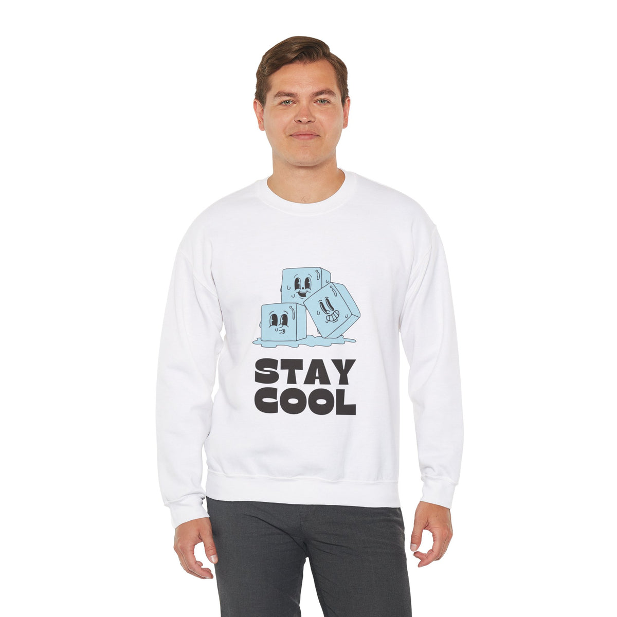 Stay Cool Customized Unisex Heavy Blend™ Crewneck Sweatshirt