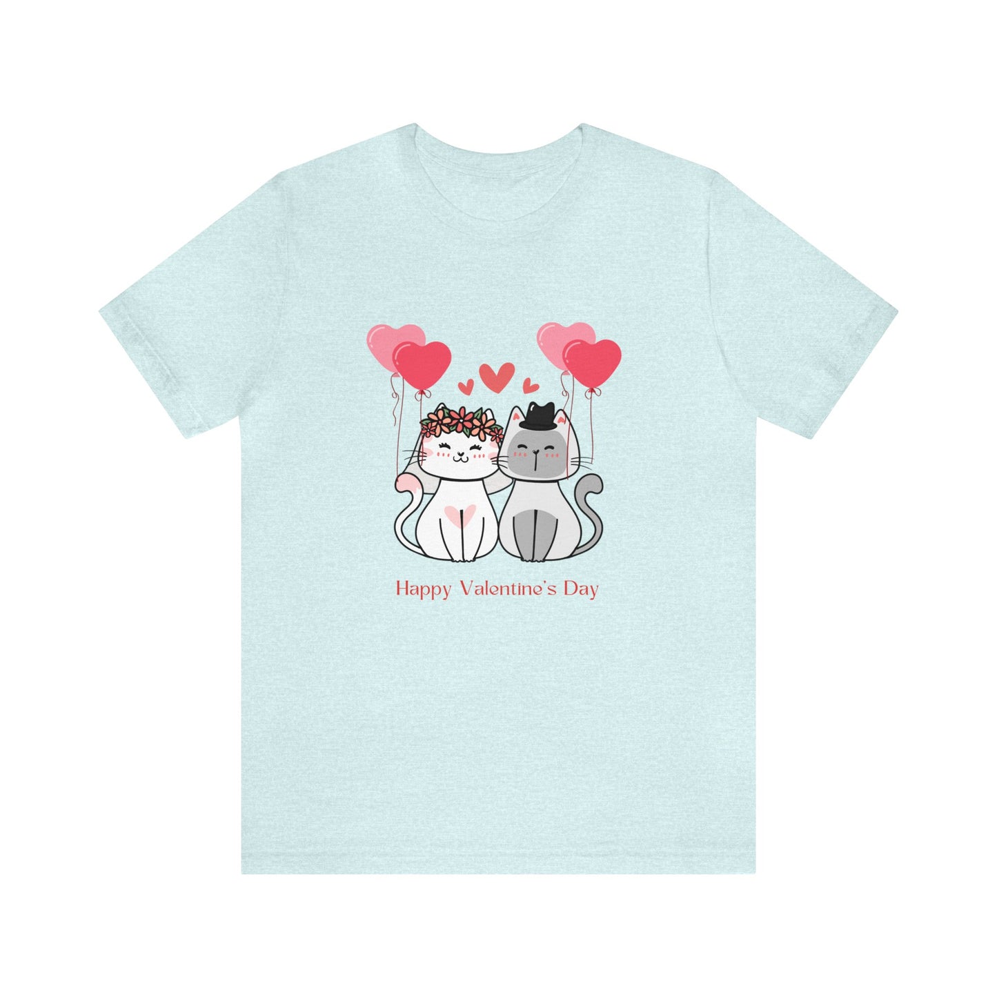 Happy Valentine's Day Customized Unisex Jersey Short Sleeve Tee
