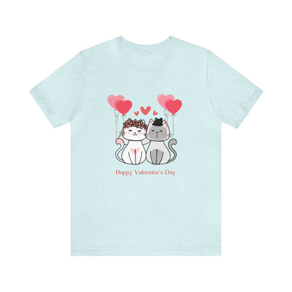 Happy Valentine's Day Customized Unisex Jersey Short Sleeve Tee