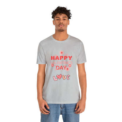Happy Valentine Day Love Customized Unisex Jersey Short Sleeve Tee