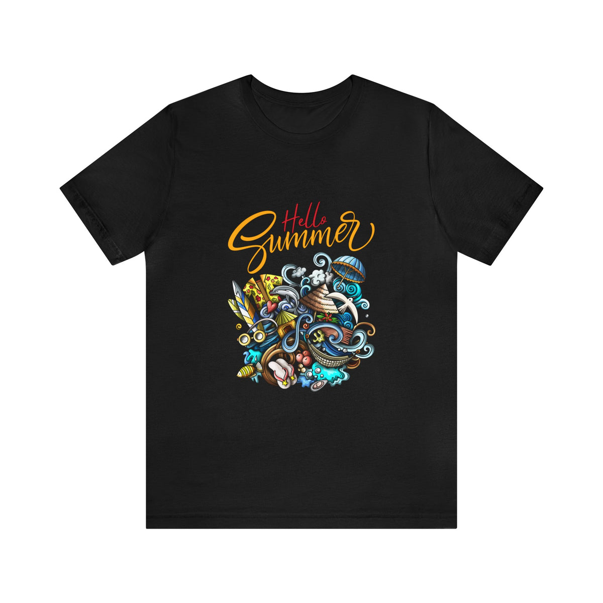 Hello Summer Customized Unisex Jersey Short Sleeve Tee