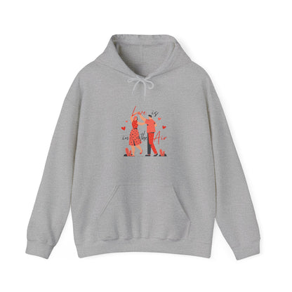 Love is in The Air Customized Unisex Heavy Blend™ Hooded Sweatshirt